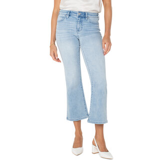 Liverpool Los Angeles Hannah Cropped Flare with Slit Hem