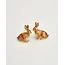 Fable England Enamel Rabbit Stud Earrings