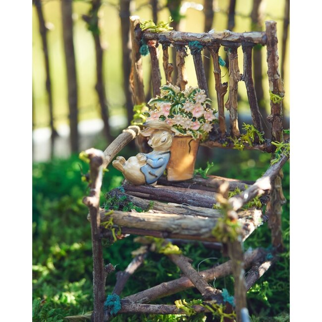 Fable England Peter Rabbit with Flower Pot Brooch