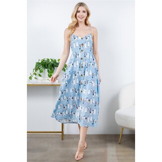 Dancing Cat Cami Maxi Dress