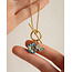 Fable England Forget Me Not Charm Toggle Necklace