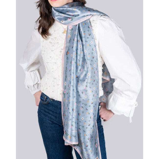 Fable England Ditsy Sprigs Silky Scarf
