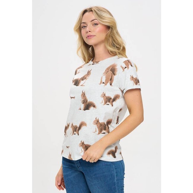 Squirrel Print T-shirt