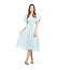 Papillon Emma - Smocked Dress With Puff Sleeves in Blue