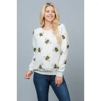 Big Bee Print Sweatshirt