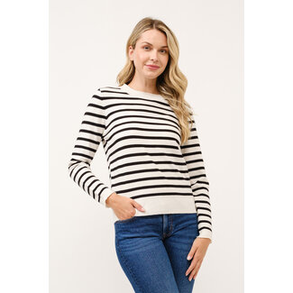 Kristin - Stripe Crewneck Pullover