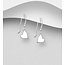 Sterling Sterling Drop Earrings with Hearts