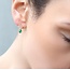Silk Purse, Sow's Ear Emerald Green Gold Vermeil Crown Stud Earrings