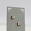 Silk Purse, Sow's Ear Turquoise Trio Opal Stud Earrings