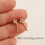 Silk Purse, Sow's Ear Edwardian Gold Drop Stud Earrings