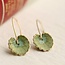 Silk Purse, Sow's Ear Olive Willow Leaf Earrings