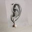Silk Purse, Sow's Ear Art Deco Freshwater Pearl Earrings Gold