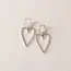 Lover’s Tempo Lovestruck Heart Hoop Earrings Silver