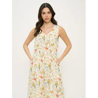 Birds & Butterflies Wildflower Dress