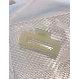 E&S Accessories Frosted Rectangular Hair Claw (more colours)