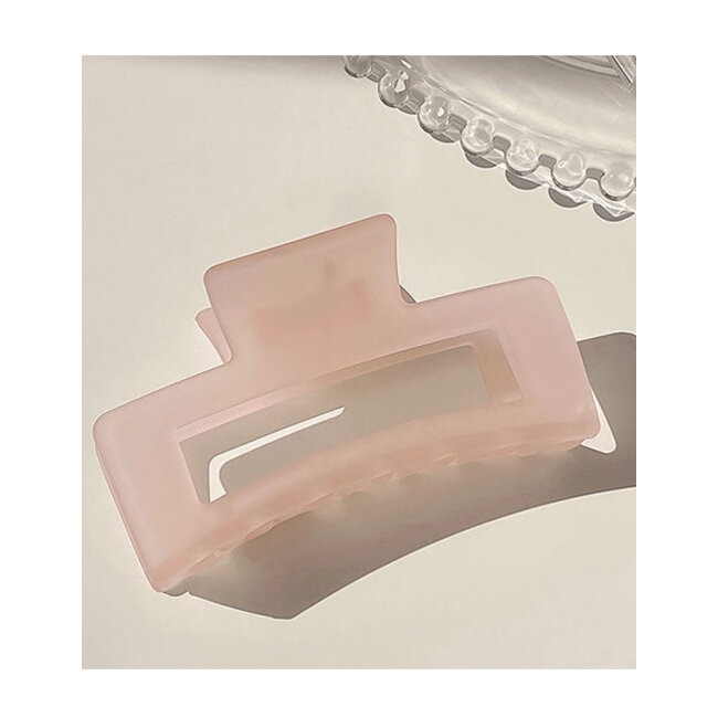 E&S Accessories Frosted Rectangular Hair Claw (more colours)