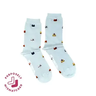 Friday Sock Co. Women's Tiny Cat Party Socks