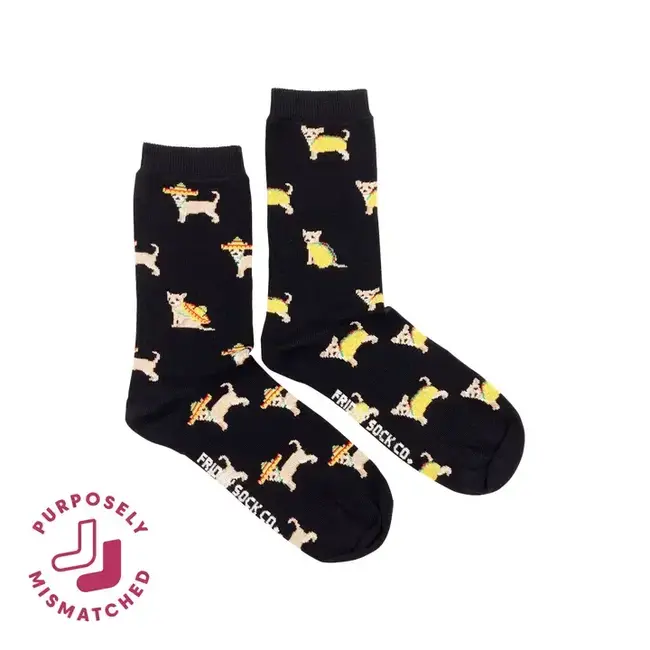 Friday Sock Co. Women's Taco Dog Socks