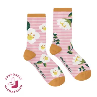 Friday Sock Co. Women's Pink Stripes Socks