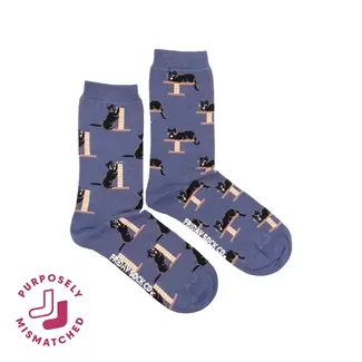 Friday Sock Co. Women's Cozy Black Cat Socks