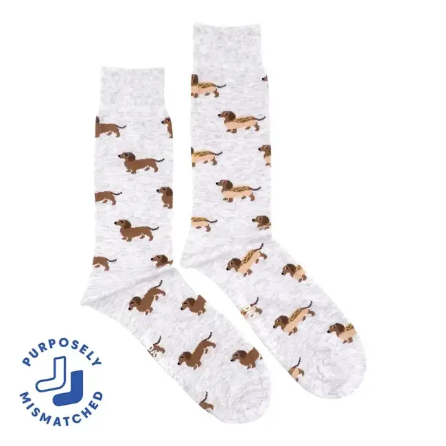 Friday Sock Co. Men's Hot Dog Wiener Dog Socks