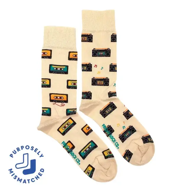 Friday Sock Co. Men's Cassette & Boom Box Socks