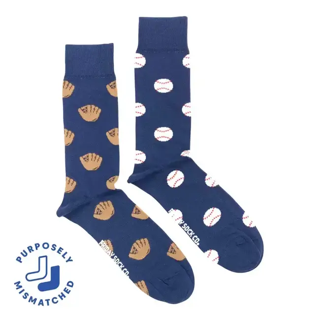 Friday Sock Co. Men's Baseball Glove & Baseball Socks