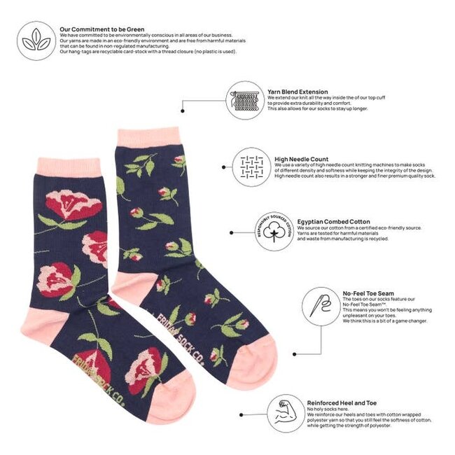 Friday Sock Co. Women's Peony Socks