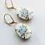 A Pocket of Posies Blue Rose Cameo Earrings