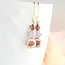 A Pocket of Posies Vintage Glass Earrings - Jewel - Pink Rose