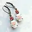 A Pocket of Posies Vintage - Flower Cameo Earrings - Pink Rose