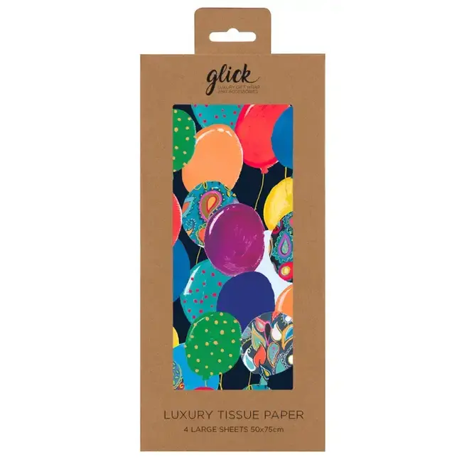 Tissue Paper Balloons Blue