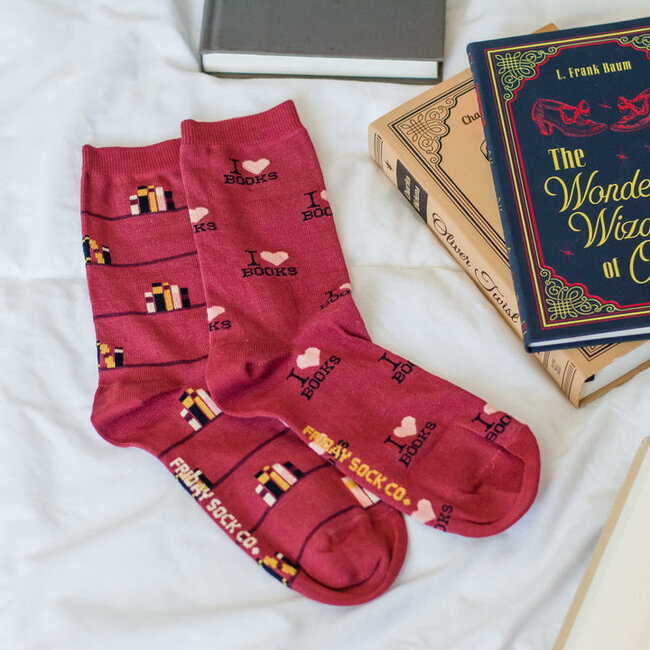 Friday Sock Co. Women's I Love Books Socks