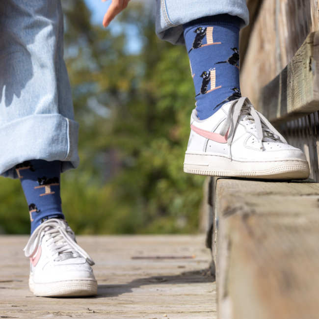 Friday Sock Co. Women's Cozy Black Cat Socks