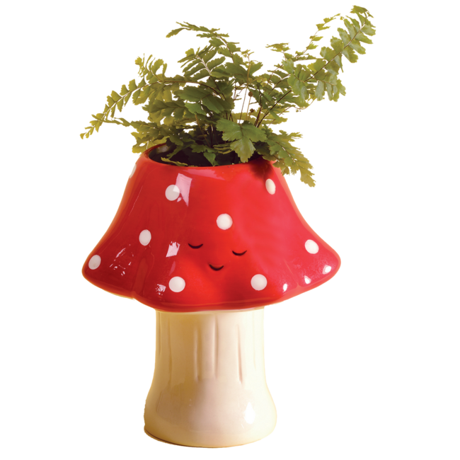 Kawaii Mushroom Planter - Tall