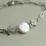 Silk Purse, Sow's Ear Silver Art Deco Freshwater Pearl Chain Bracelet