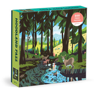 Galison/mudpuppy Woodland Pass 500 Piece Puzzle