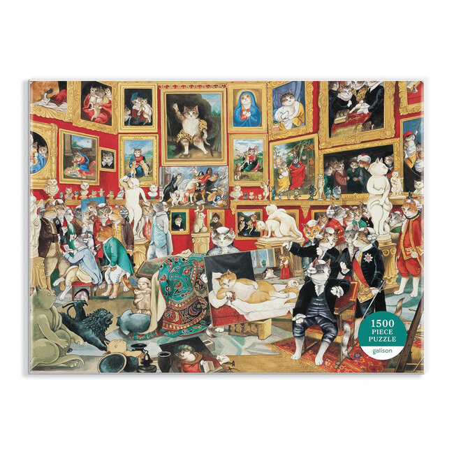 Galison/mudpuppy Tribuna of the Uffizi Meowsterpiece of Western Art 1500 Piece Puzzle
