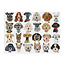 Galison/mudpuppy Paper Dogs 1000 Piece Puzzle