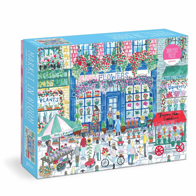 Galison/mudpuppy Michael Storrings Market in Bloom 2000 Piece Puzzle