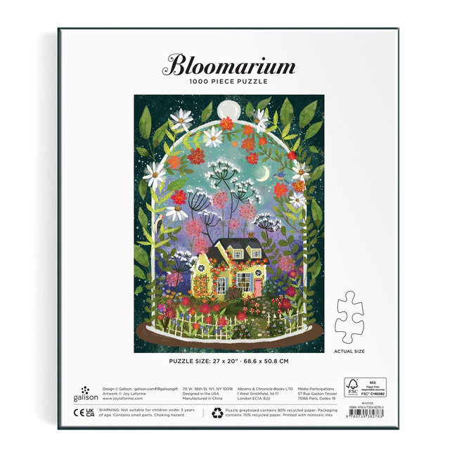 Galison/mudpuppy Joy Laforme Bloomarium 1000 Piece Puzzle