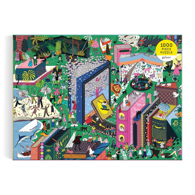 Galison/mudpuppy Book World 1000 Piece Puzzle