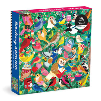 Galison/mudpuppy Birding Around 500 Piece Family Puzzle