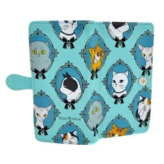 shagwear Large Wallet - Cat Cameo - Mint