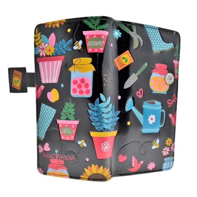 Shagwear Large Wallet - Gardening - Black