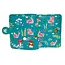 shagwear Small Wallet - Teal Blue Snail Forest