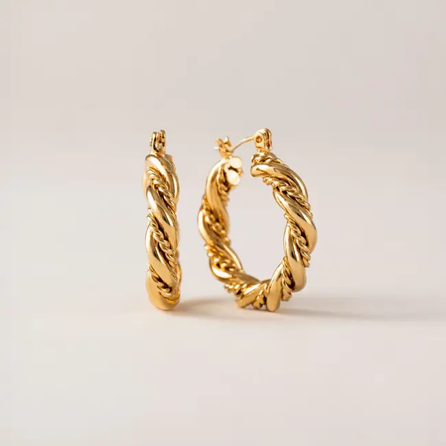 Lover’s Tempo Jessie Gold Hoop Earrings