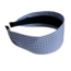 E&S Accessories Wide Plaid Headband in Blue