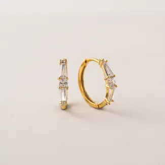 Lover’s Tempo Tamara Hoop Earrings-Gold