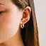 Lover’s Tempo Oval Puff Hoop Earrings (more colours)